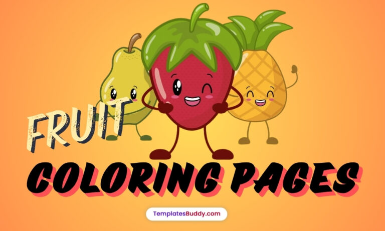 fruit coloring pages