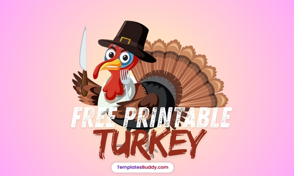 15 Turkey Templates: Creative and Free Thanksgiving Printables