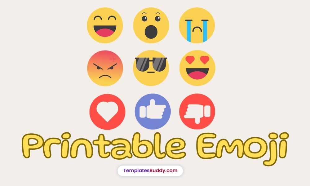 20 Emojis – Free Printable Fun for Kids and Adults!