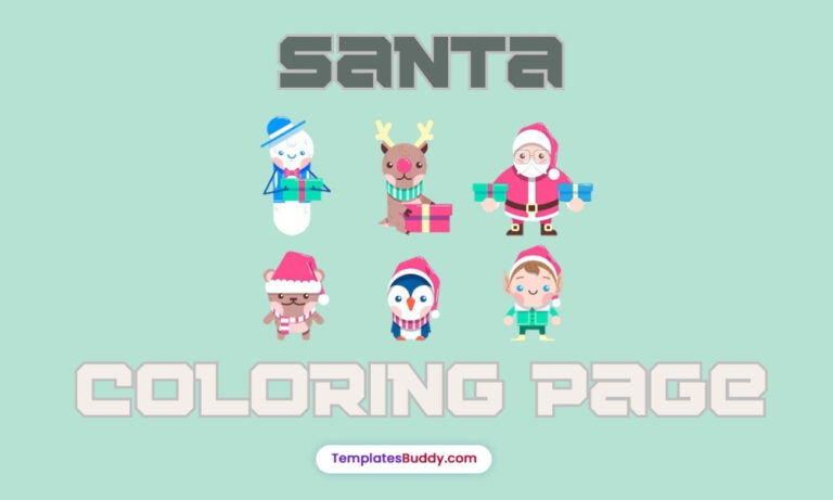 16 Santa Coloring Pages – Free and Easy to Download!